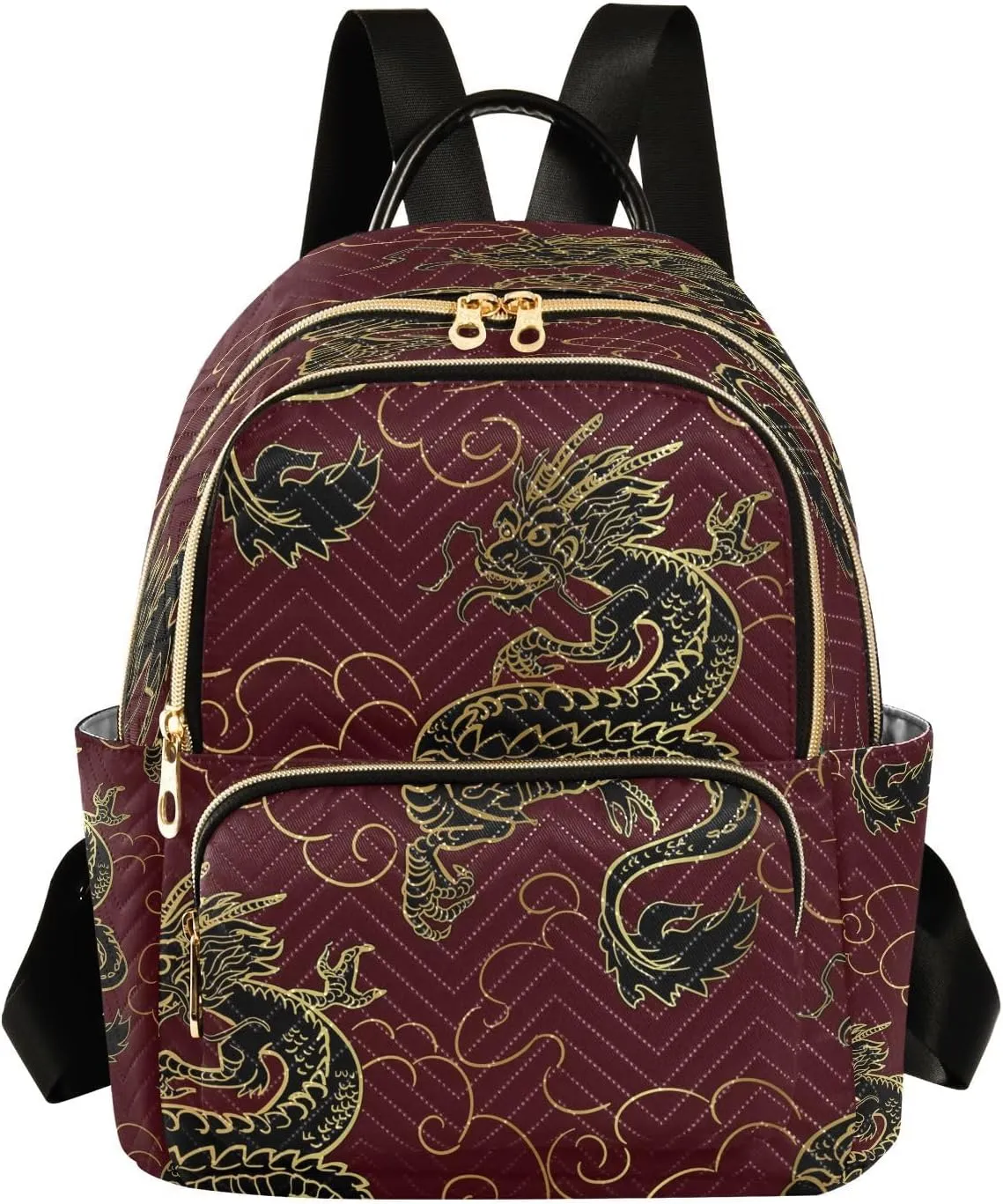 ALAZA Funny Dragon Women Backpack Purse Ladies Fashion Shoulder Bag Daypack Travel Bag 10L