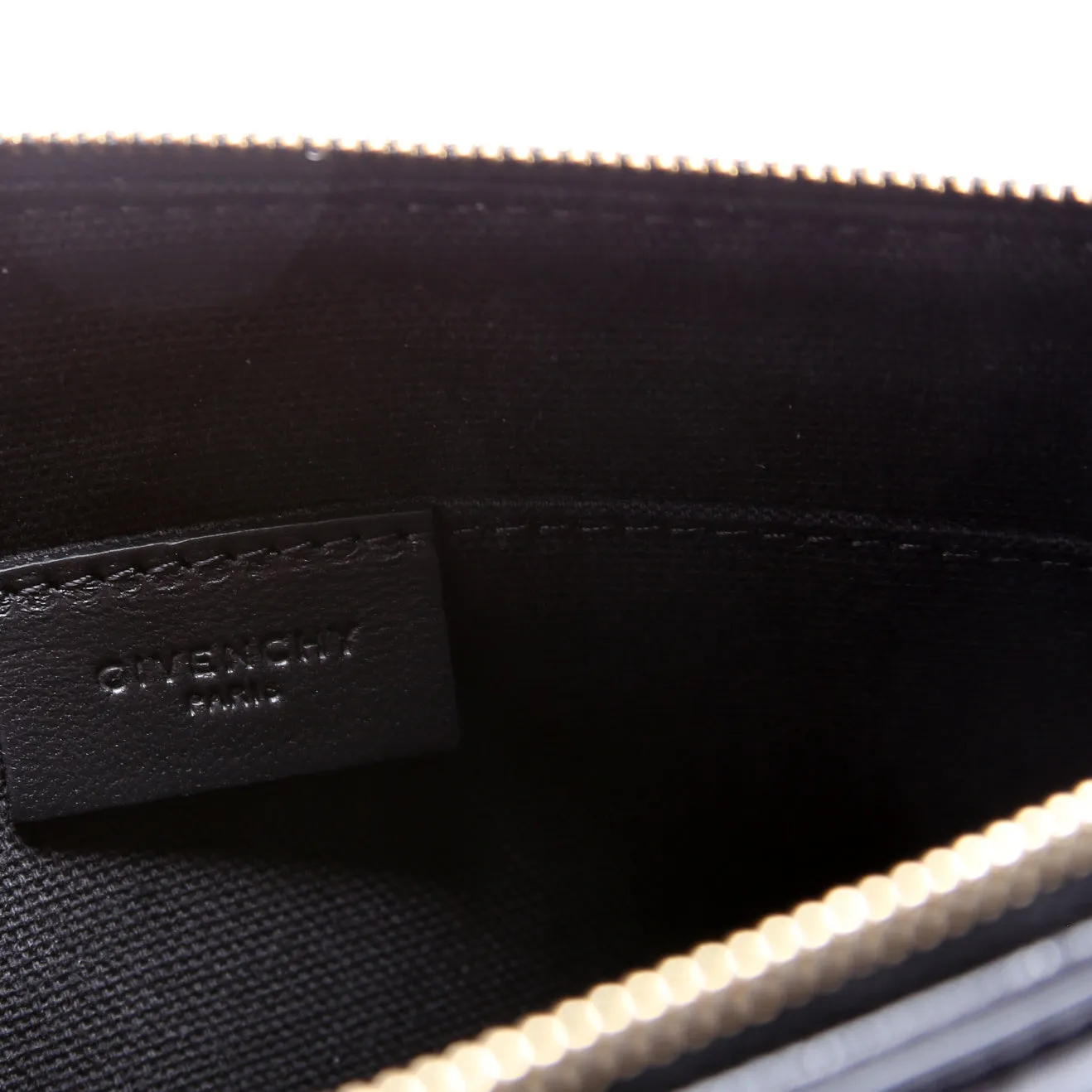 Antigona Large Flat Zip Pouch Black