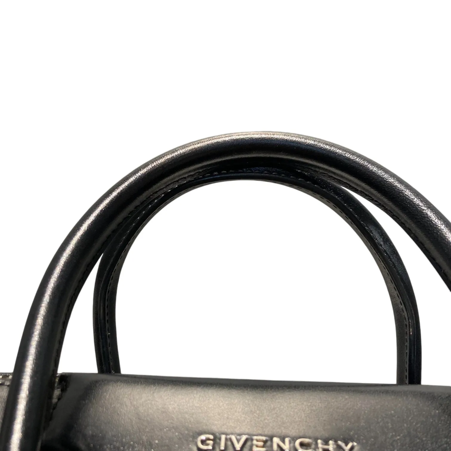 Antigona Medium Shiny Calfskin Black SHW