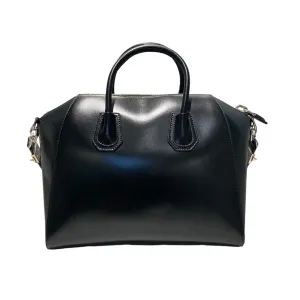 Antigona Medium Shiny Calfskin Black SHW