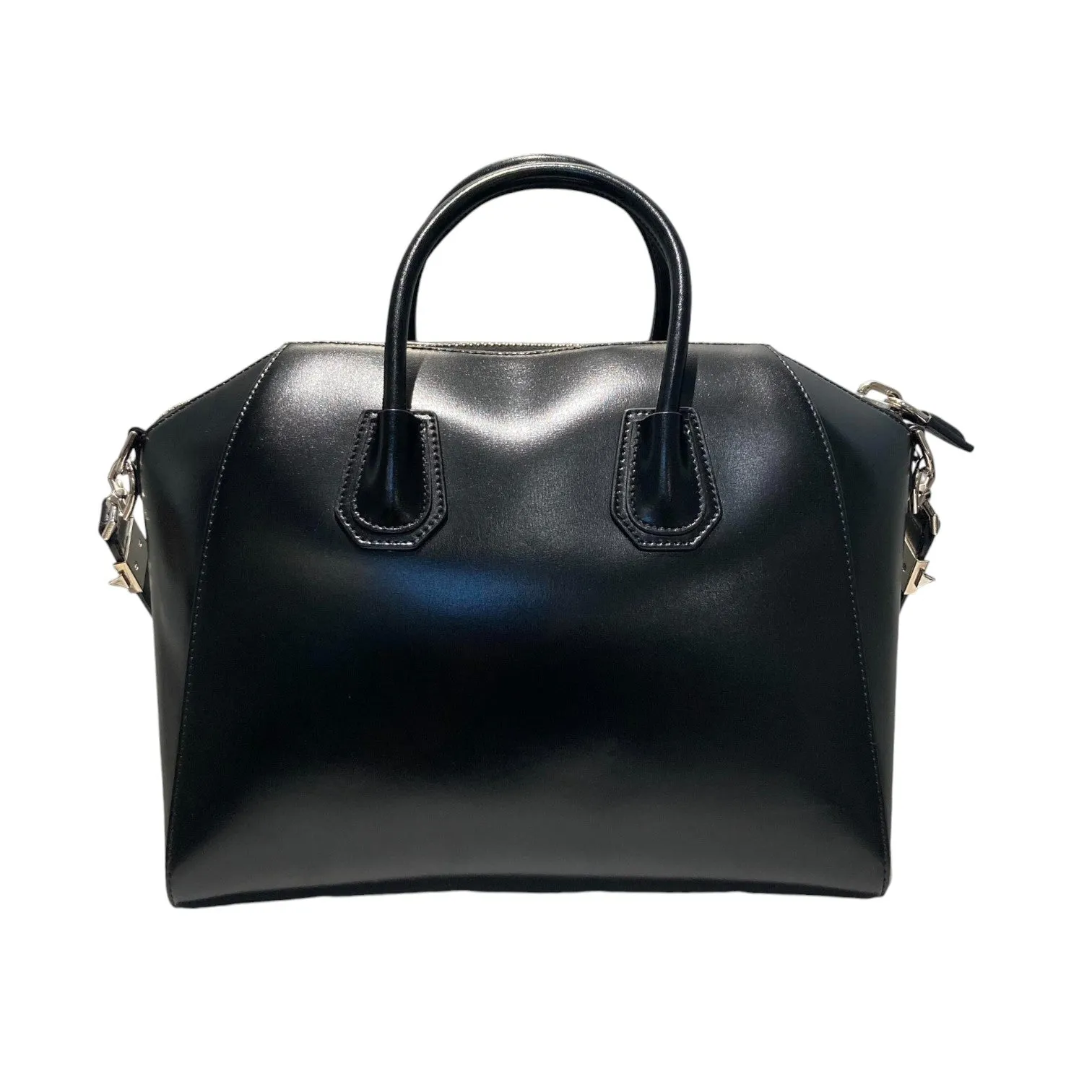 Antigona Medium Shiny Calfskin Black SHW