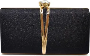 Aovtero Evening Bag Clutch Purses Women Wedding Party Bridal Handbag with Chain