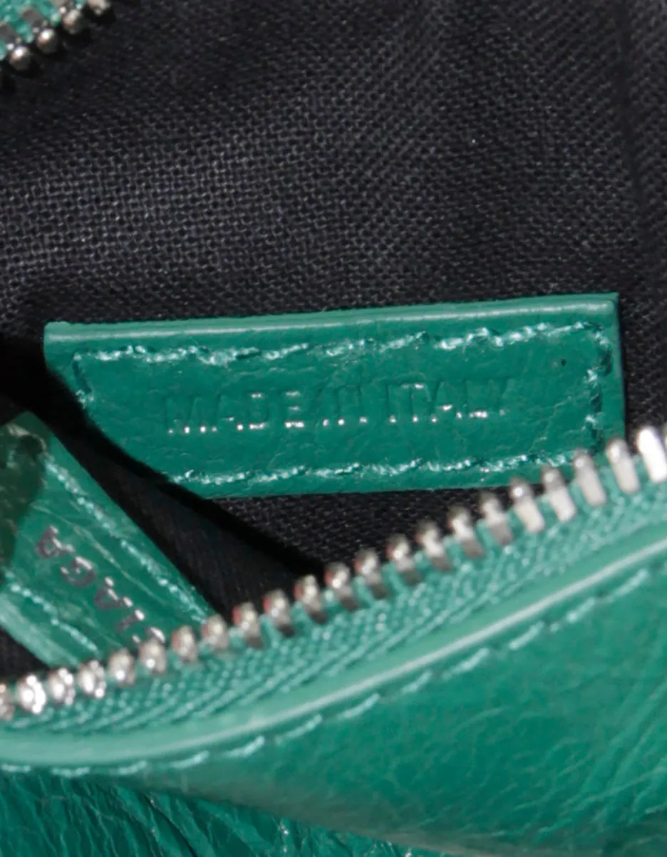 Balenciaga Green Arena Le Cagole XS Shoulder Bag