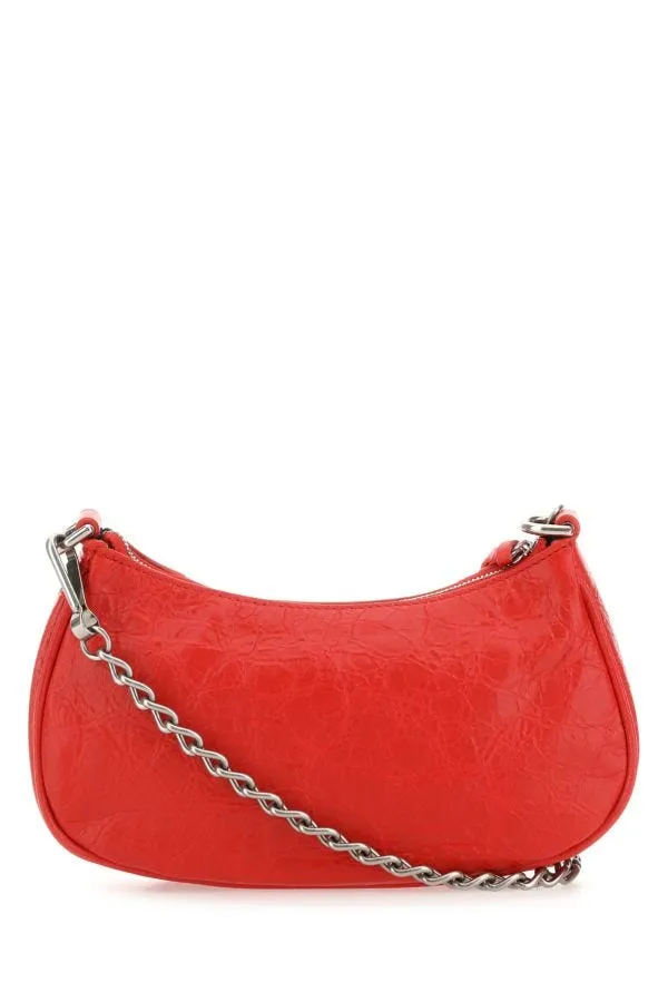 BALENCIAGA | Red leather Le Cagole mini handbag