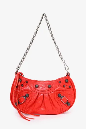 Balenciaga Red Leather Le Cagole Mini