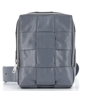 Cassette Sling Crossbody Bag Maxi Intrecciato Leather
