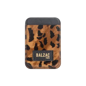 Cheetah Cappuccino Magnetic Card Holder