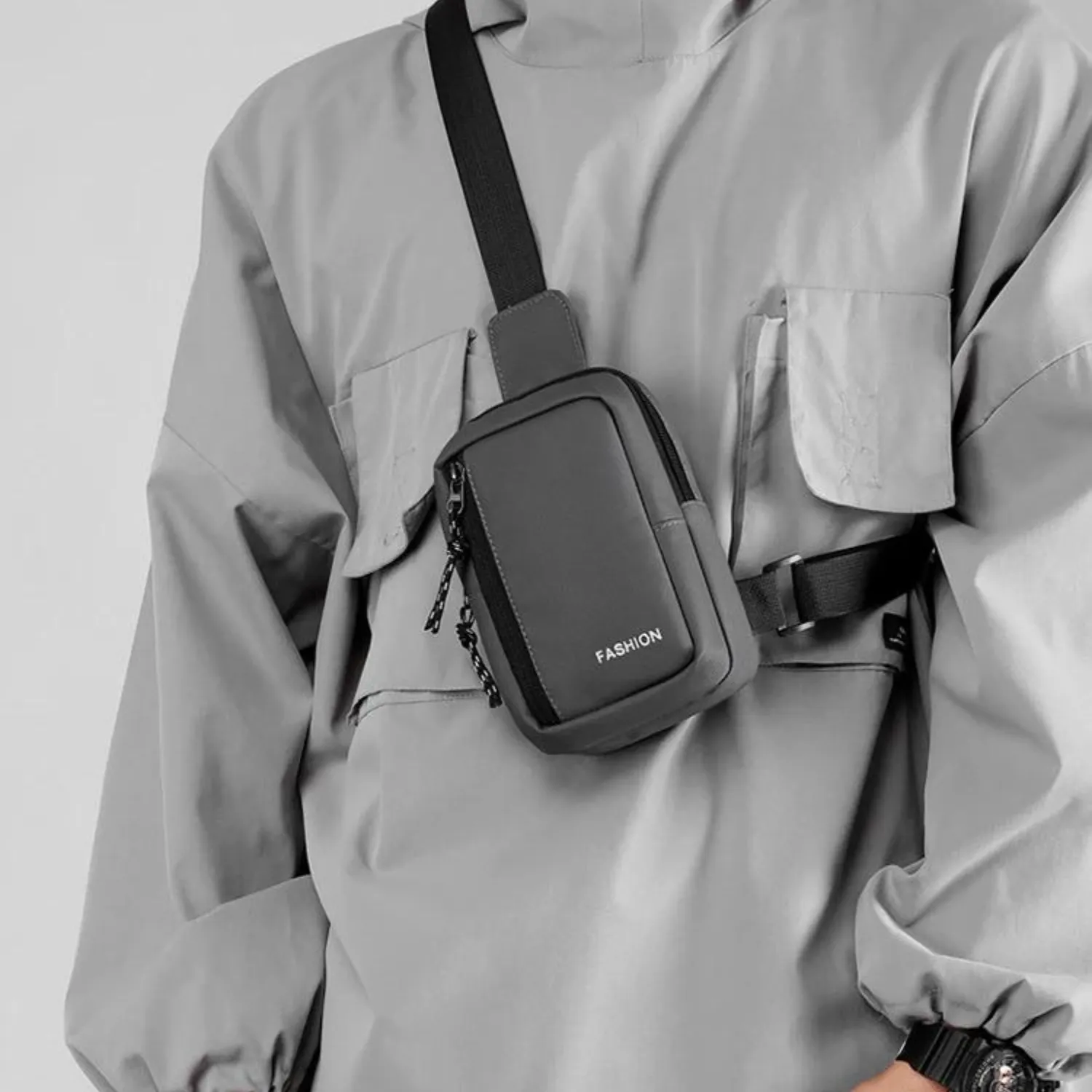 Compact Urban Crossbody Oxford Bag for Men
