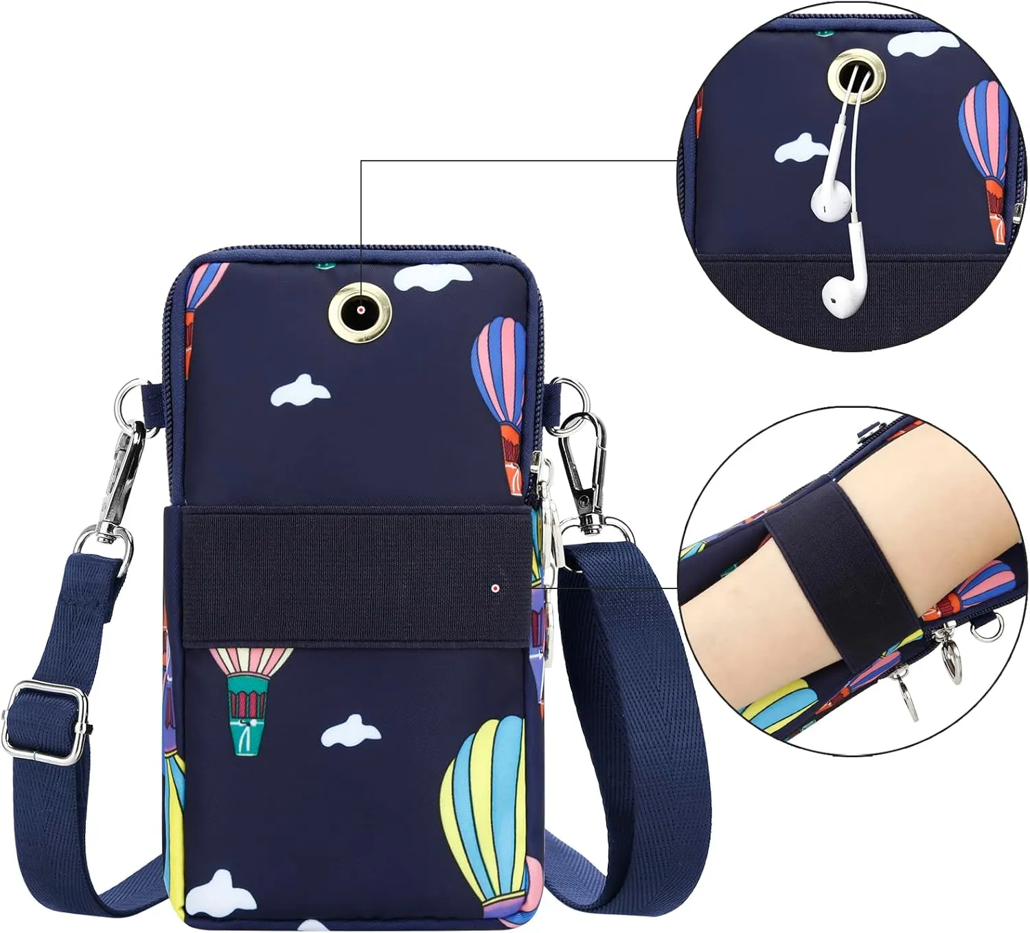 DOB SECHS Small Crossbody Wallet Phone Bag Shoulder Strap Wallet Pouch for Women Mini Crossbody Cell Phone Purse