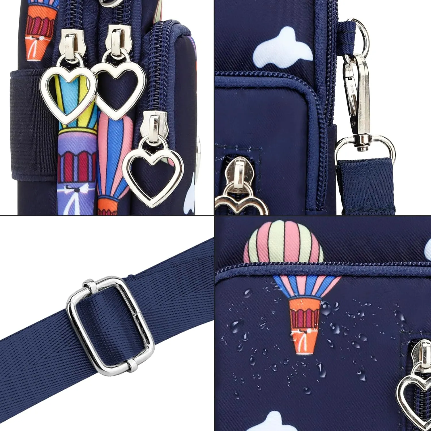 DOB SECHS Small Crossbody Wallet Phone Bag Shoulder Strap Wallet Pouch for Women Mini Crossbody Cell Phone Purse