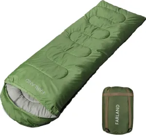 FARLAND Sleeping Bags 30 for Adults Teens Kids with Compression Sack Portable and Lightweight for 3-4 Season Camping, Hiking,Waterproof, Backpacking and Outdoors