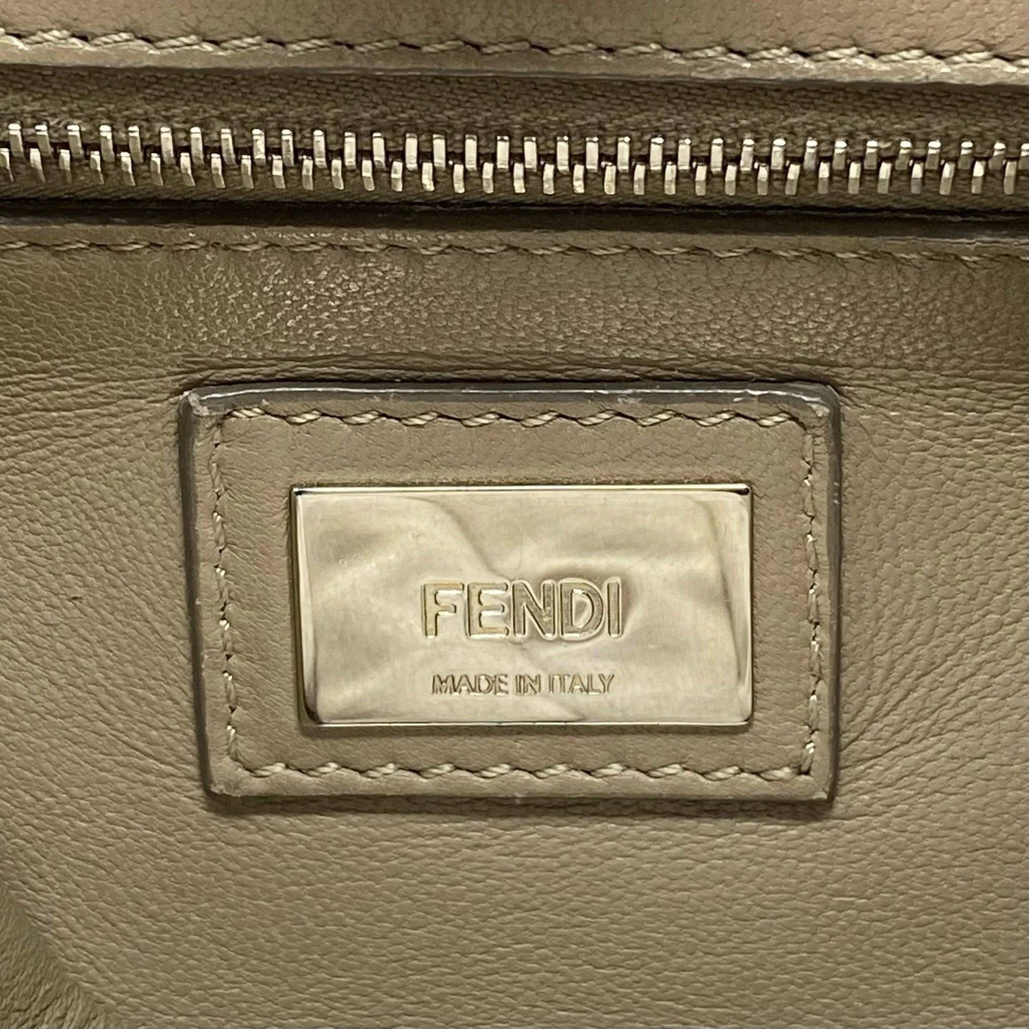 Fendi Grey Mini Peekaboo Bag