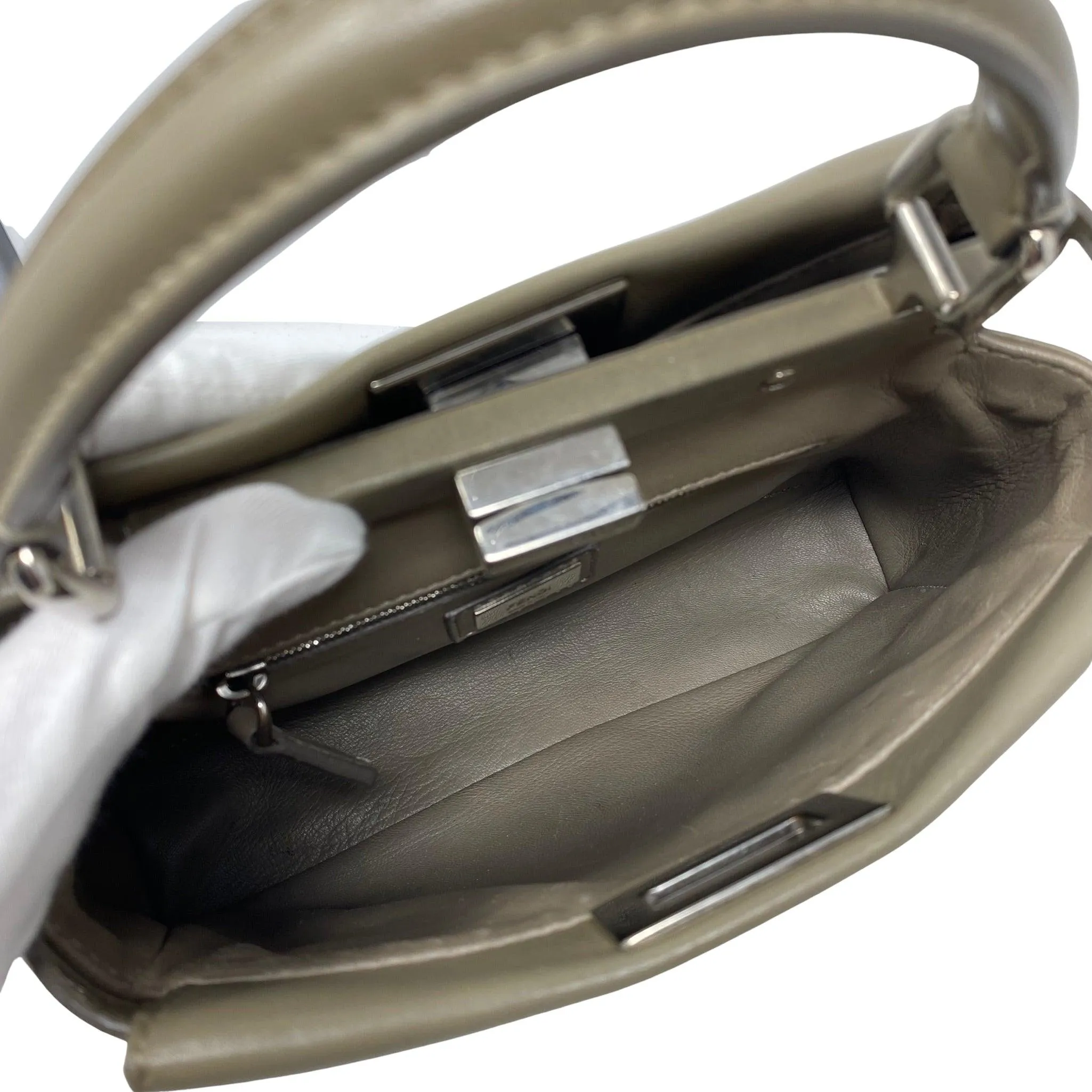 Fendi Grey Mini Peekaboo Bag