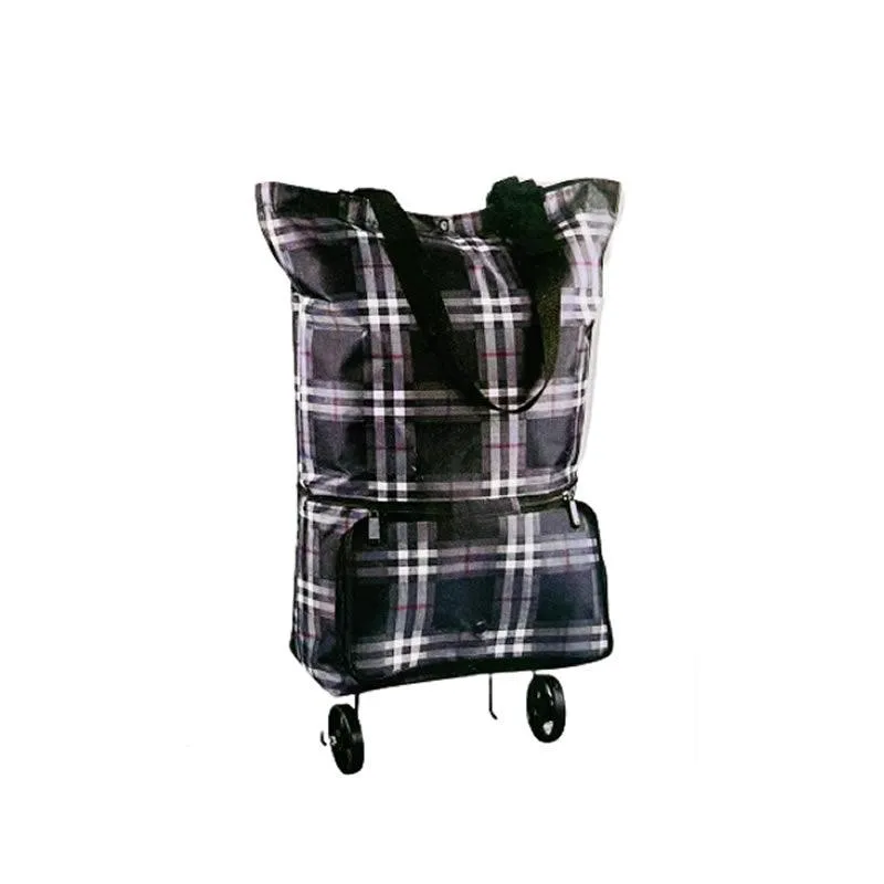 Foldable Shopping Bag With Wheels F34-8-669