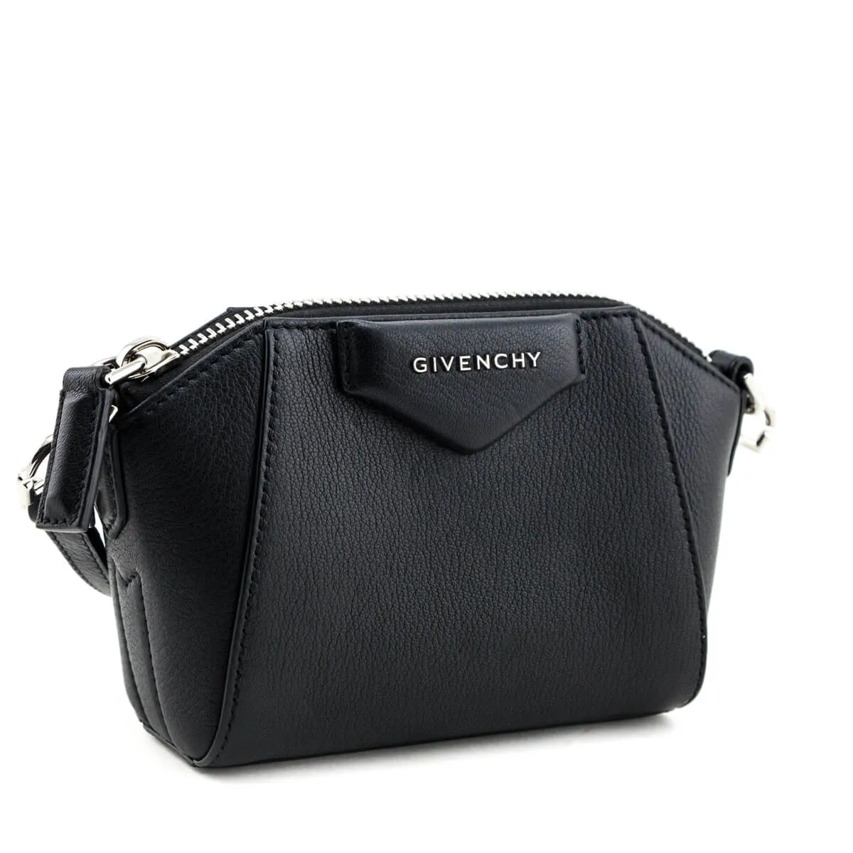 Givenchy Black Sugar Goatskin Nano Antigona Crossbody Bag