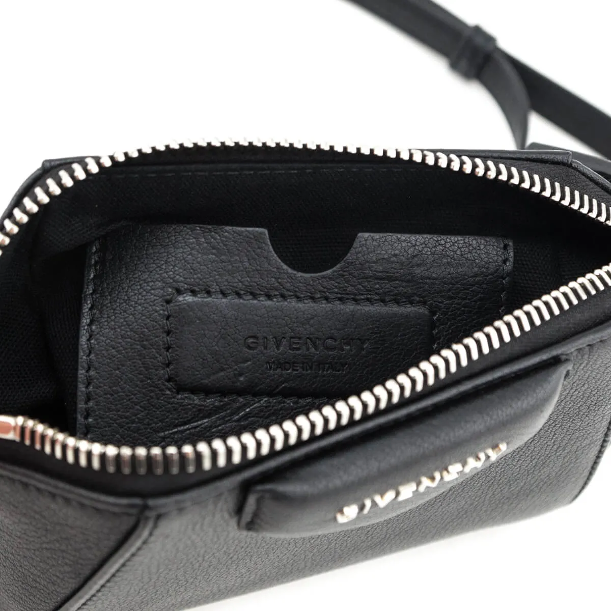 Givenchy Black Sugar Goatskin Nano Antigona Crossbody Bag