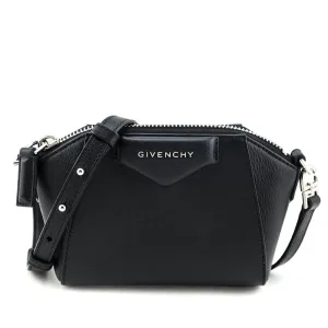 Givenchy Black Sugar Goatskin Nano Antigona Crossbody Bag