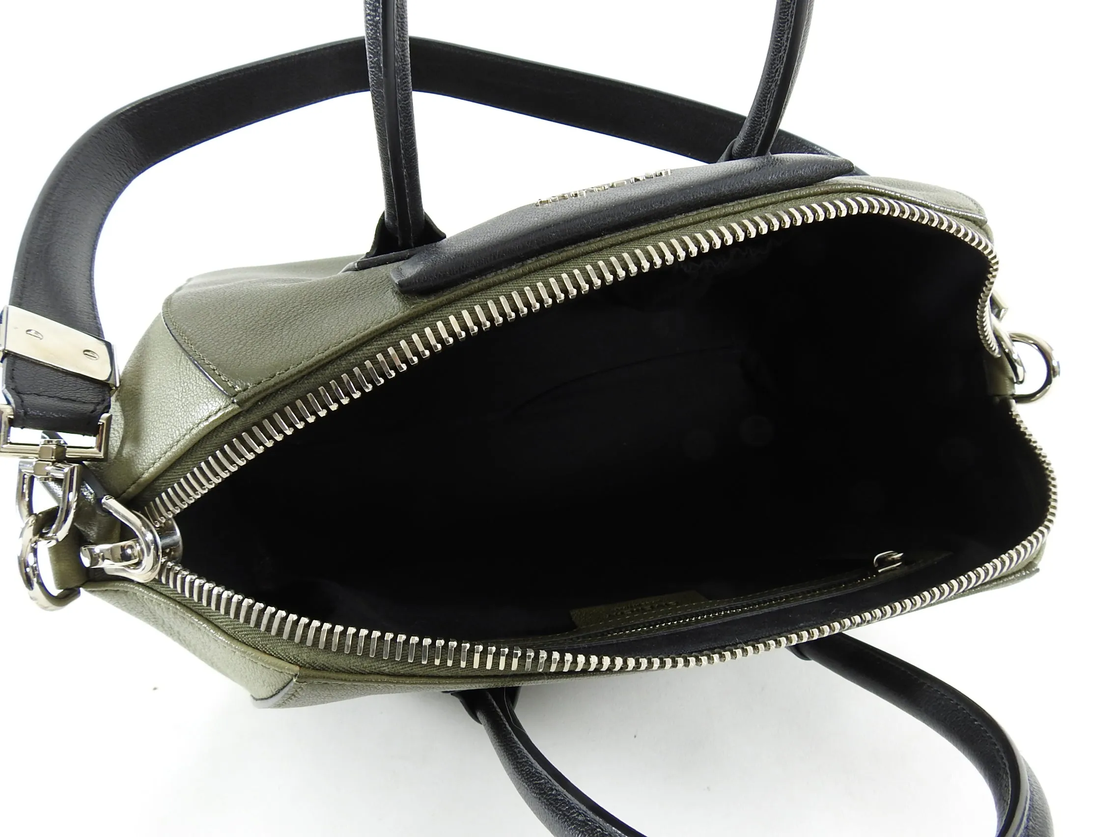 Givenchy Tricolor Olive Green Antigona Medium Bag