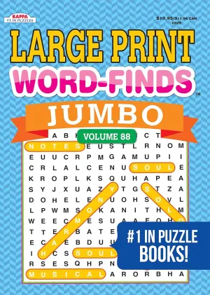 Jumbo Large Print Word-Finds Word Search Puzzle Book Paperback  April 1, 2022