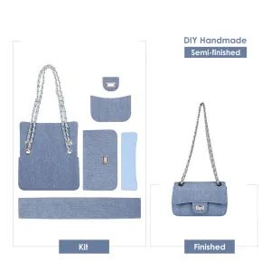 Leather Denim Small Chain Bag DIY Kits