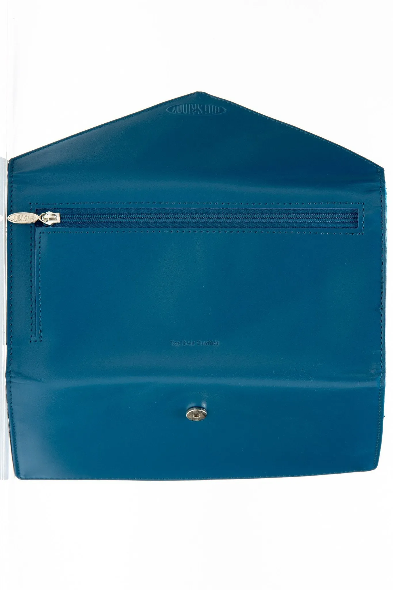 Leather Slimvelope Ocean Blue