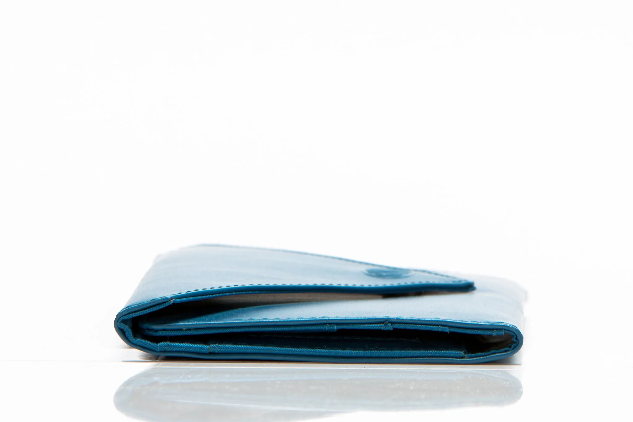 Leather Slimvelope Ocean Blue