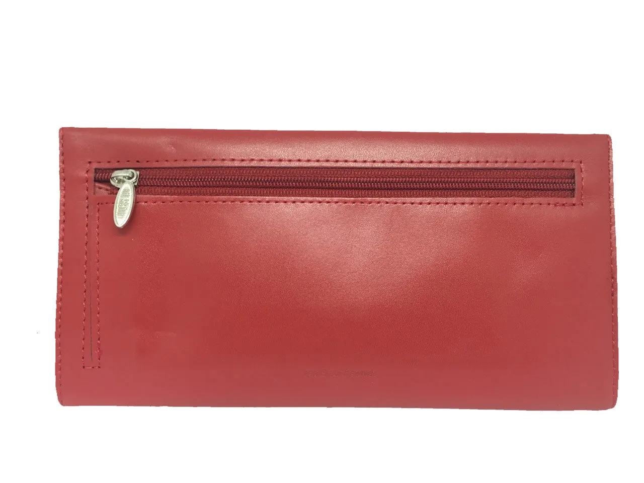 Leather Slimvelope Red