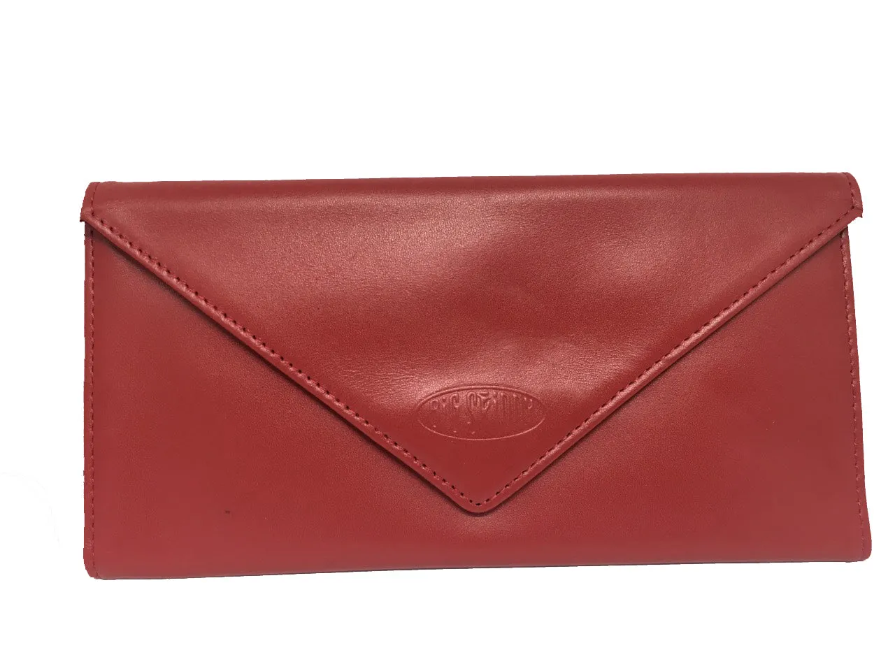 Leather Slimvelope Red