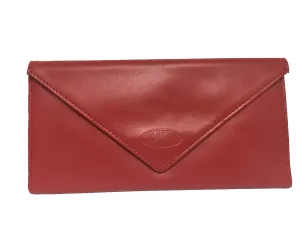 Leather Slimvelope Red