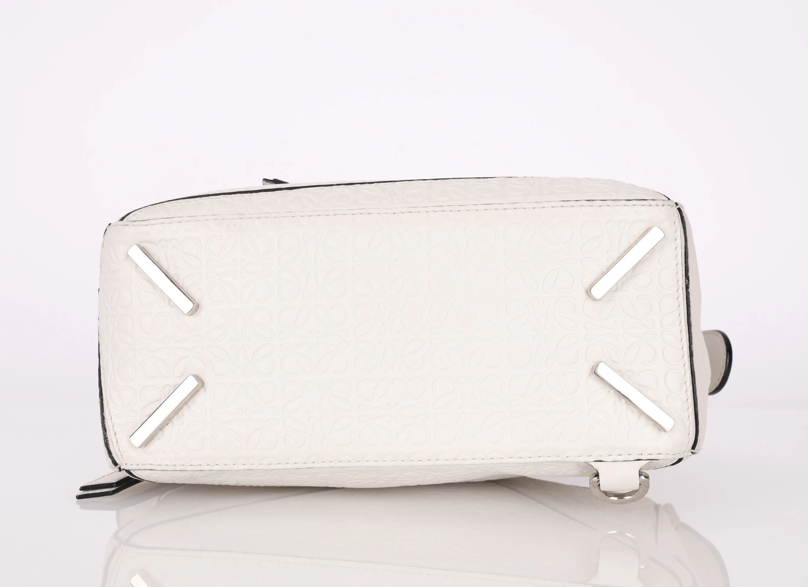 Loewe Anagram Embossed Calfskin Small Puzzle Bag