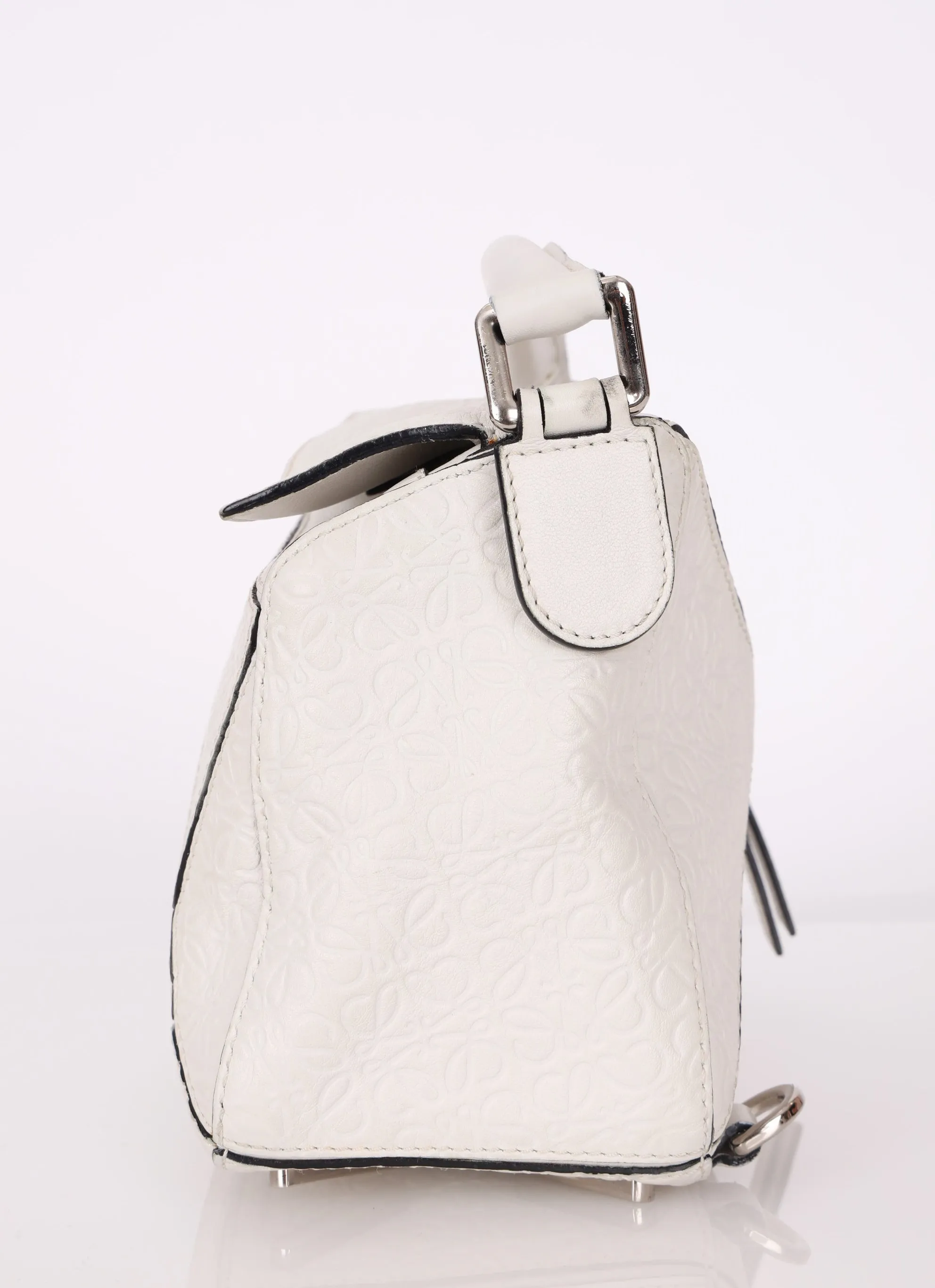 Loewe Anagram Embossed Calfskin Small Puzzle Bag