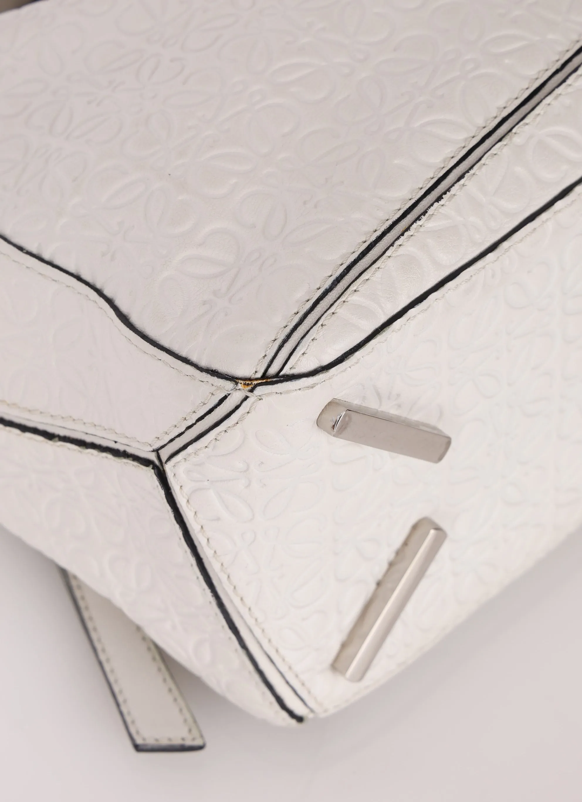 Loewe Anagram Embossed Calfskin Small Puzzle Bag