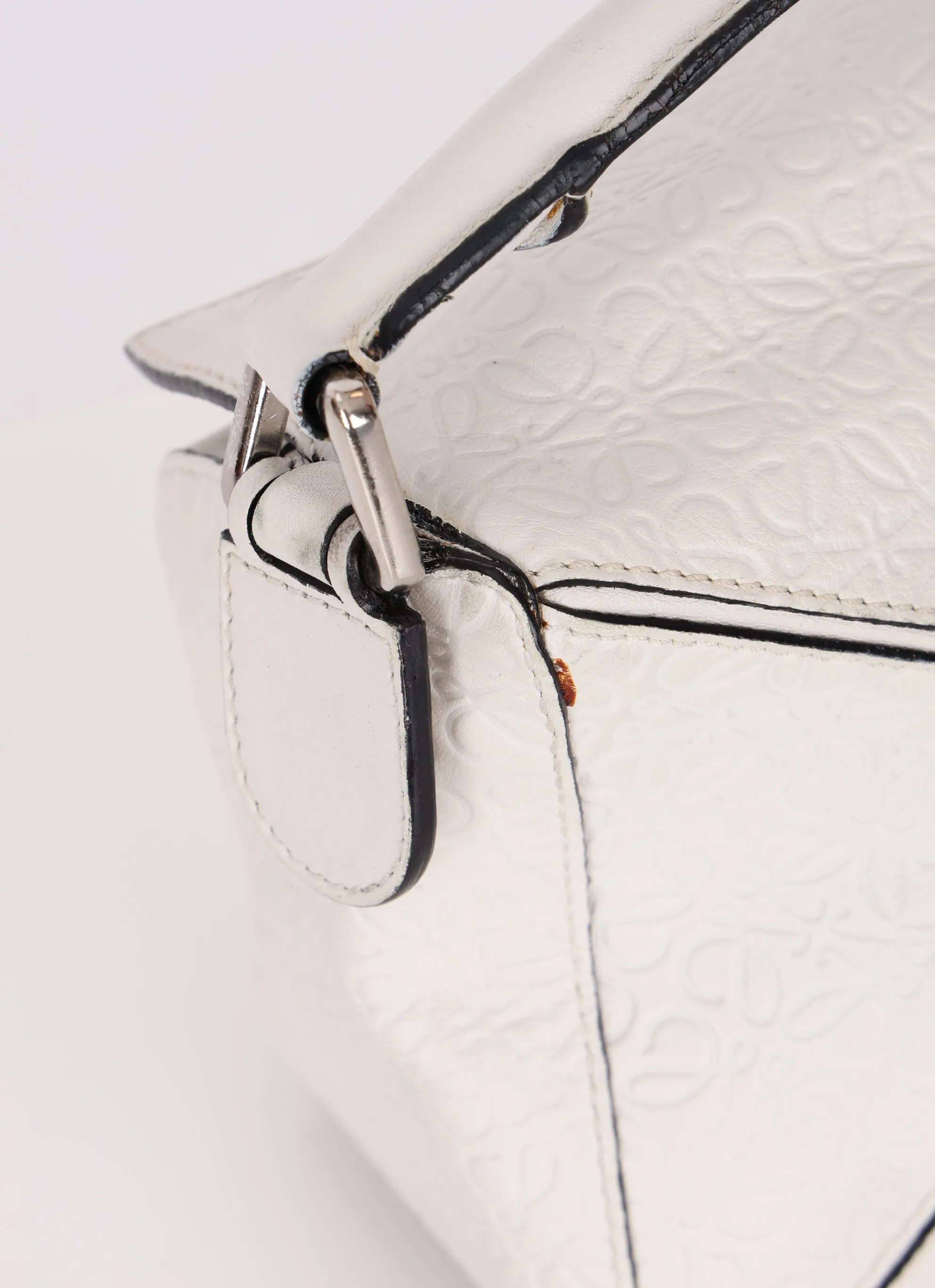 Loewe Anagram Embossed Calfskin Small Puzzle Bag