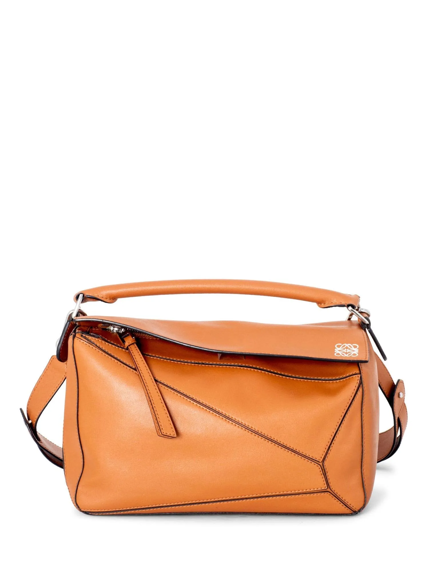 Loewe Leather Puzzle Top Handle Bag Brown