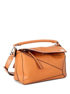 Loewe Leather Puzzle Top Handle Bag Brown