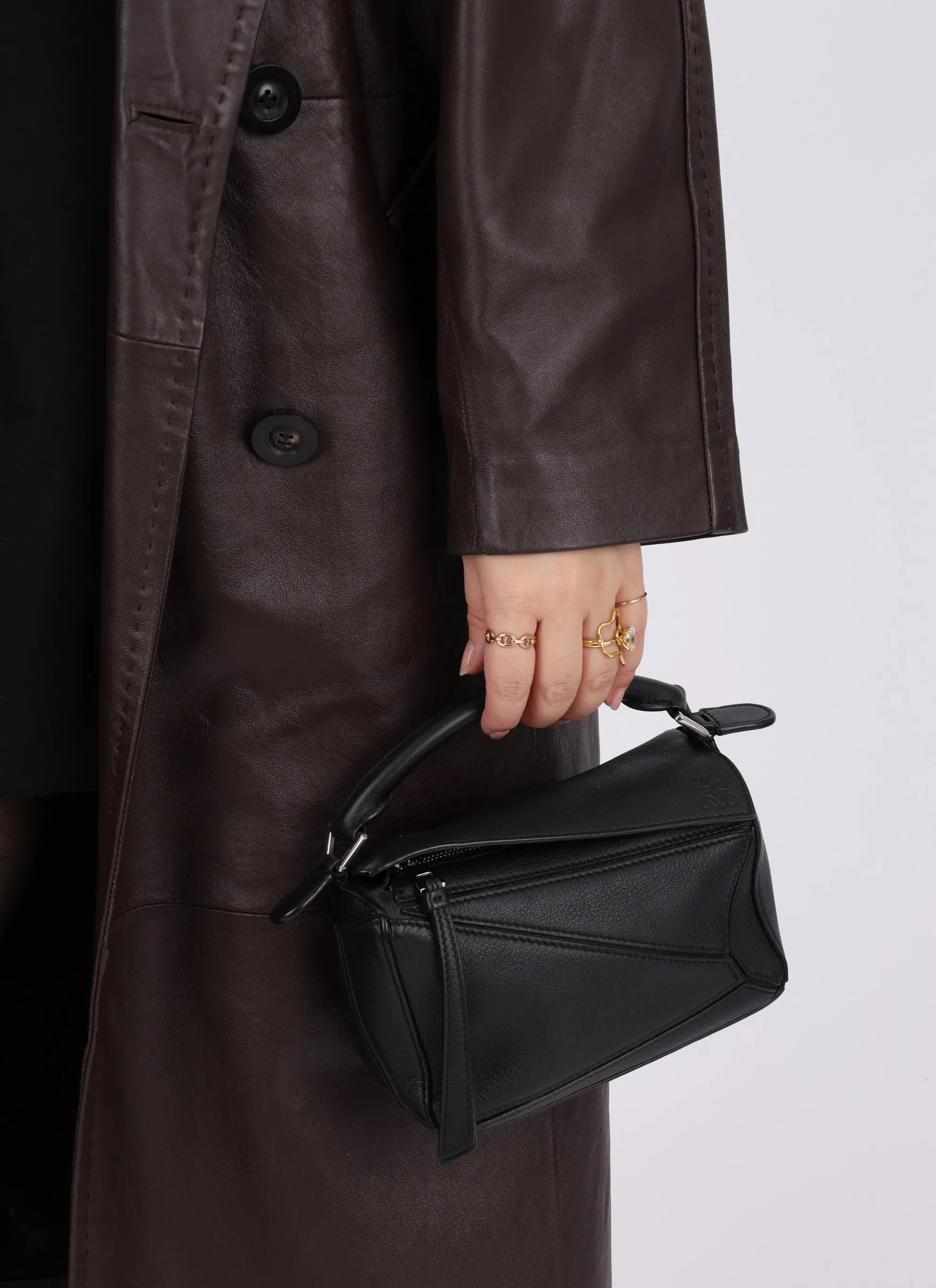 Loewe Mini Puzzle Bag w/ Loewe Panda Charms