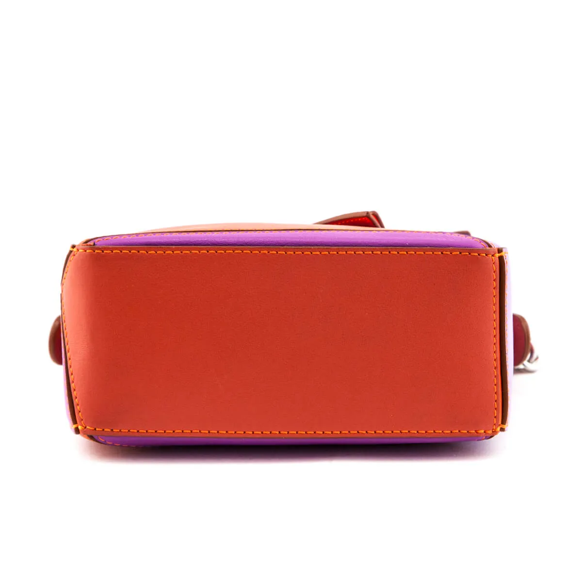 Loewe x Paula's Ibiza Orange & Multicolor Mini Puzzle Edge Bag