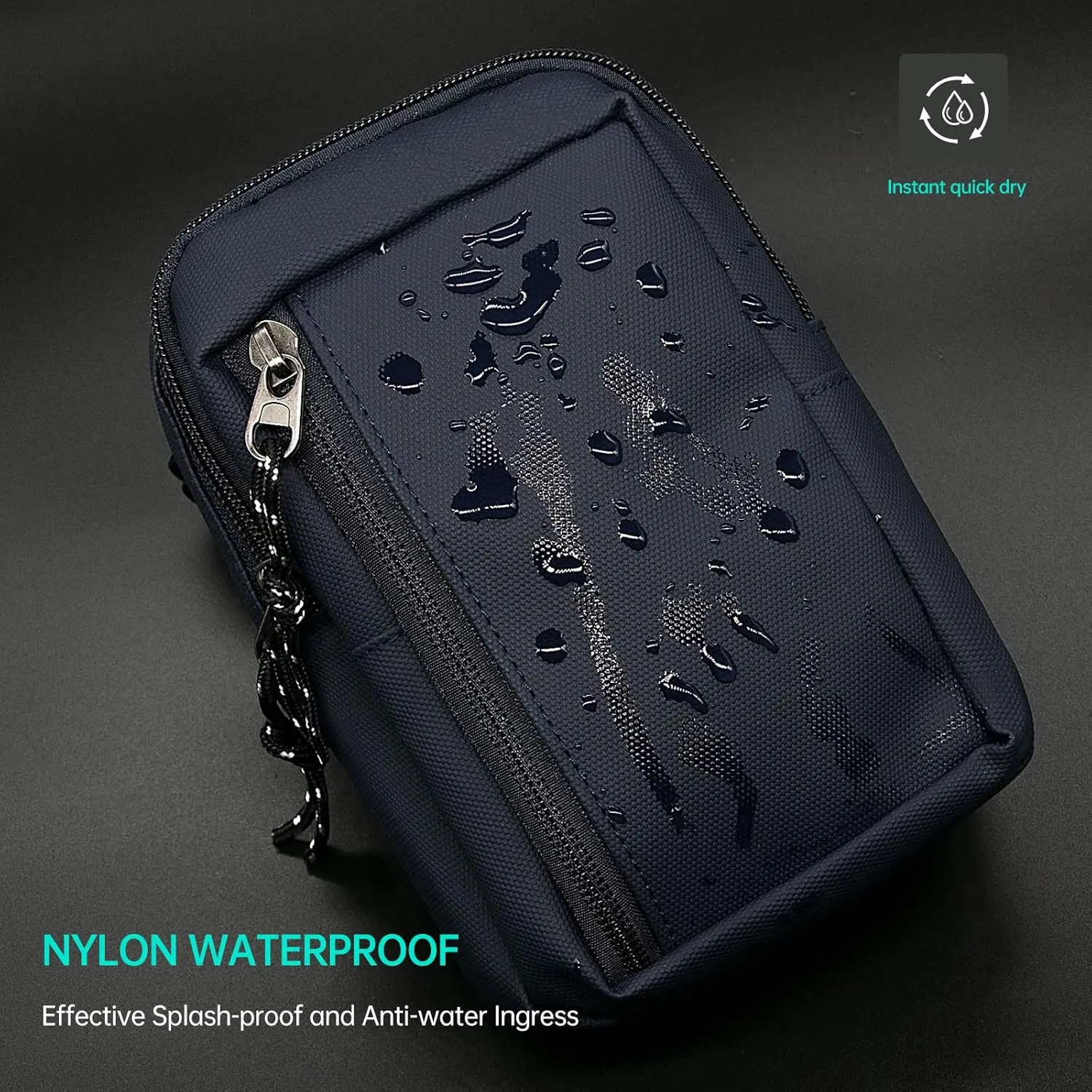 Long Keeper Mini Sling Bag - Men Women Small Waterproof Crossbody Bag Casual Phone Chest Bag for Travelling Hiking