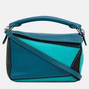 Mini Tricolor Puzzle Satchel Bag