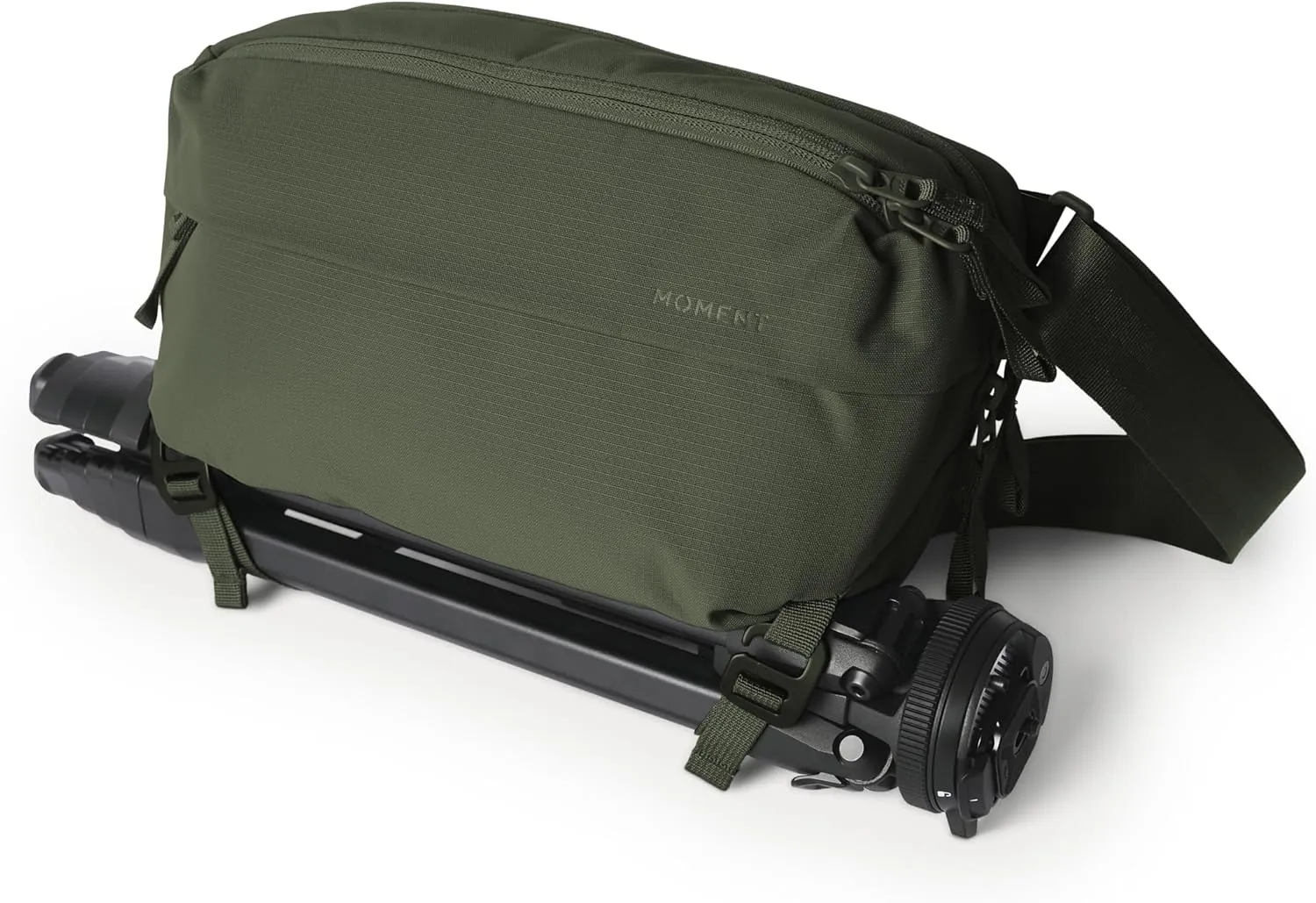 Moment Everything Sling  Water-Resistant Everyday Crossbody Bag | 2L & 4L Sizes (Gen 2, Olive, 4L)