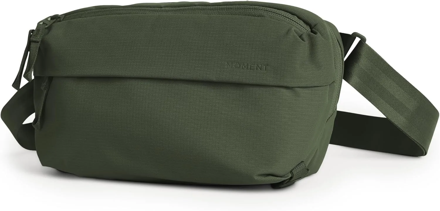 Moment Everything Sling  Water-Resistant Everyday Crossbody Bag | 2L & 4L Sizes (Gen 2, Olive, 4L)
