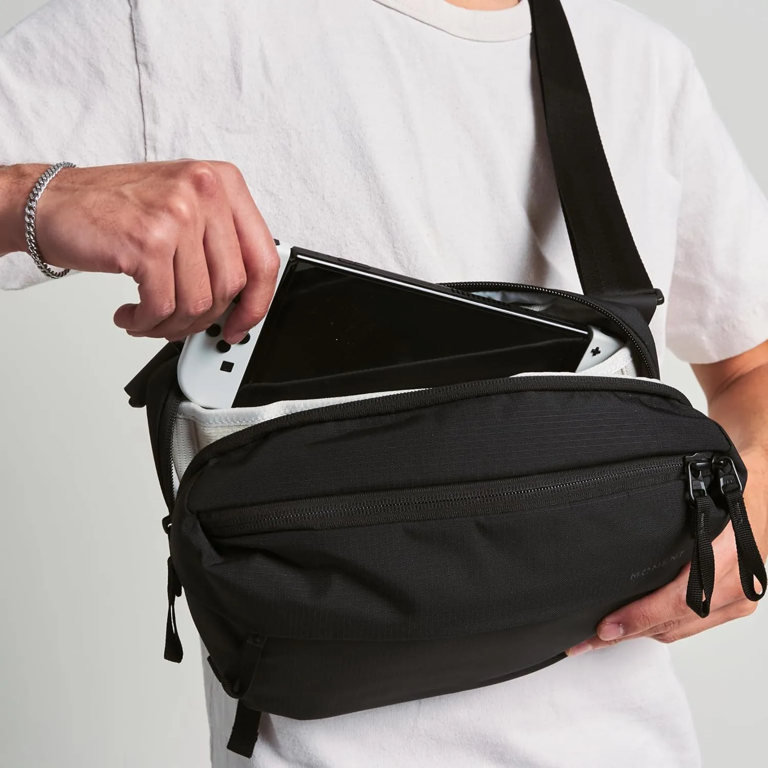 Moment Everything Sling  Water-Resistant Everyday Crossbody Bag | 2L & 4L Sizes (Gen 2, Olive, 4L)