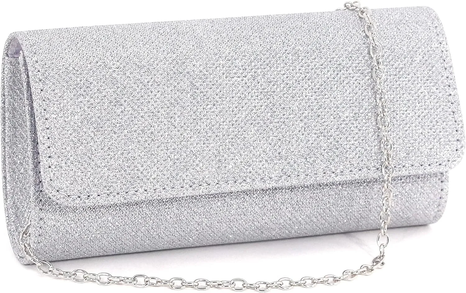 Naimo Flap Dazzling Small Clutch Bag Evening Bag With Detachable Chain