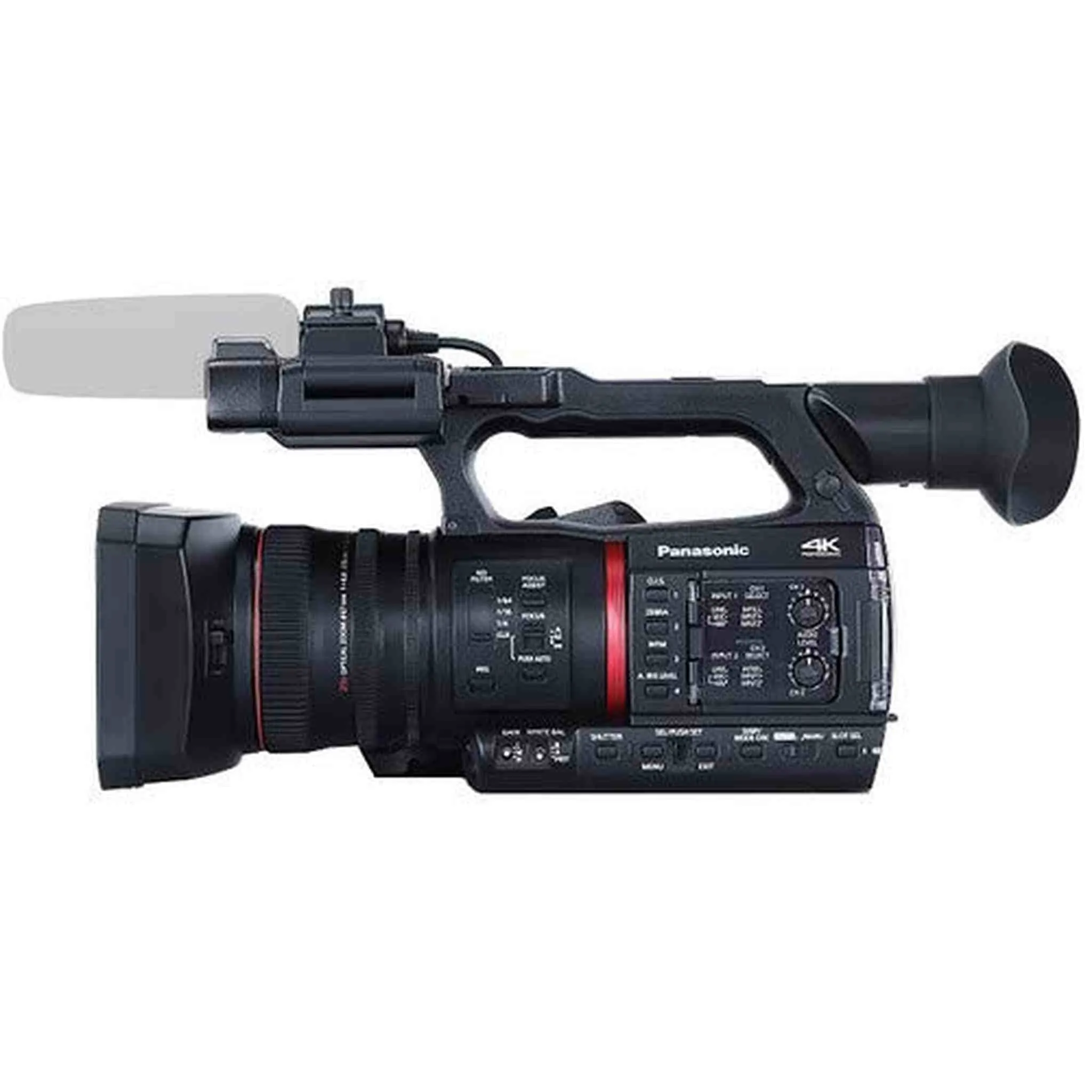 Panasonic AG-CX350 4K Camcorder Accessory Bundle with Cleaning Kit, Backpack, Tripod, and LED Light