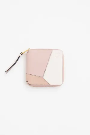 Pink Puzzle Zip Wallet