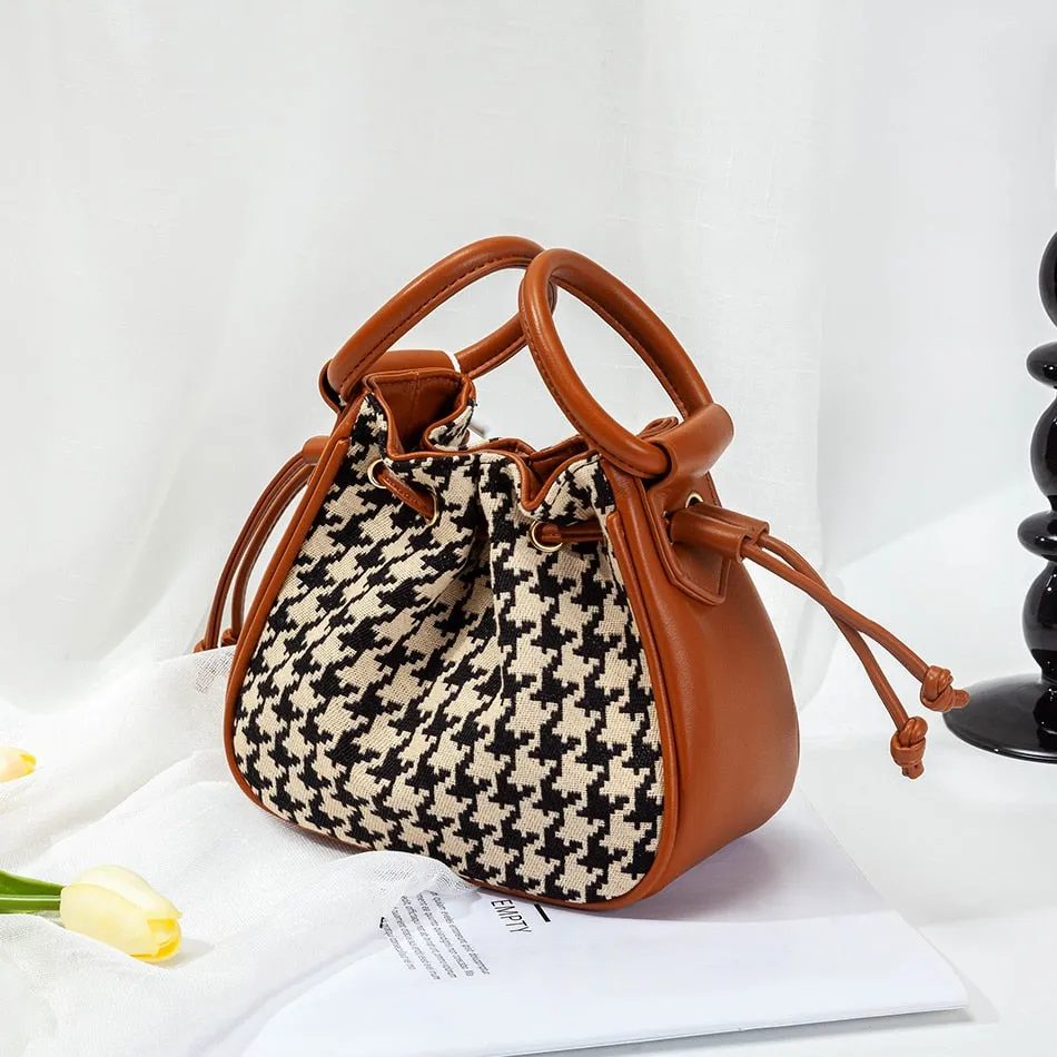 Plaid Plush Handbag