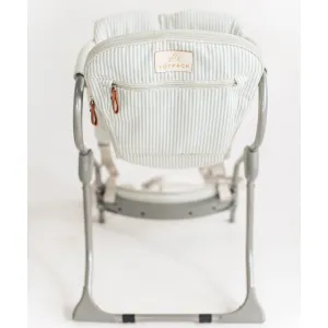 Premium Backpack Baby Carrier, Lightweight, Aluminum Frame w/Kickstand. Perfect for Everyday, Easy to Use & Comfortable. Designed for Baby, Toddler, Kids 16-40 Pound, Sky. Inventory Clearance