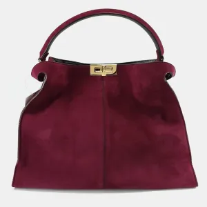 Purple Suede Peekaboo X Lite Tote Bag