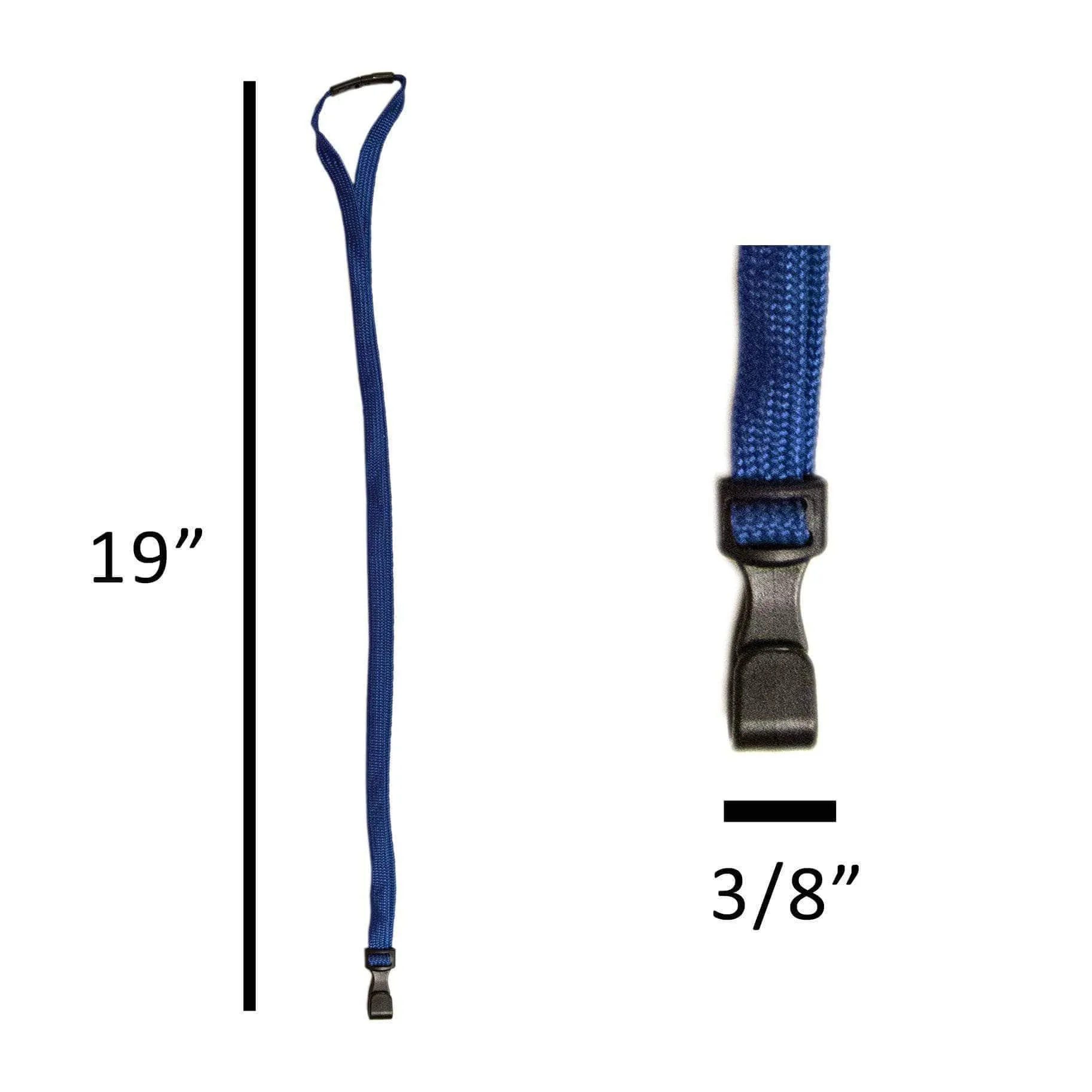 Secure Badge Holder Classic Vertical 1 ID Card Holder, and Lanyard Bundle