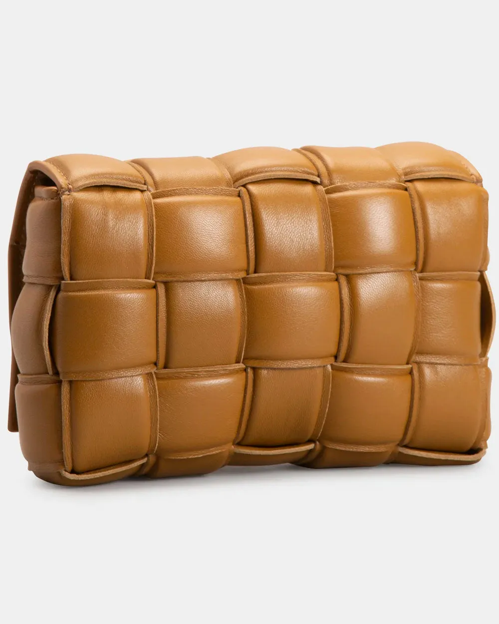 Small Padded Cassette Bag in Camel